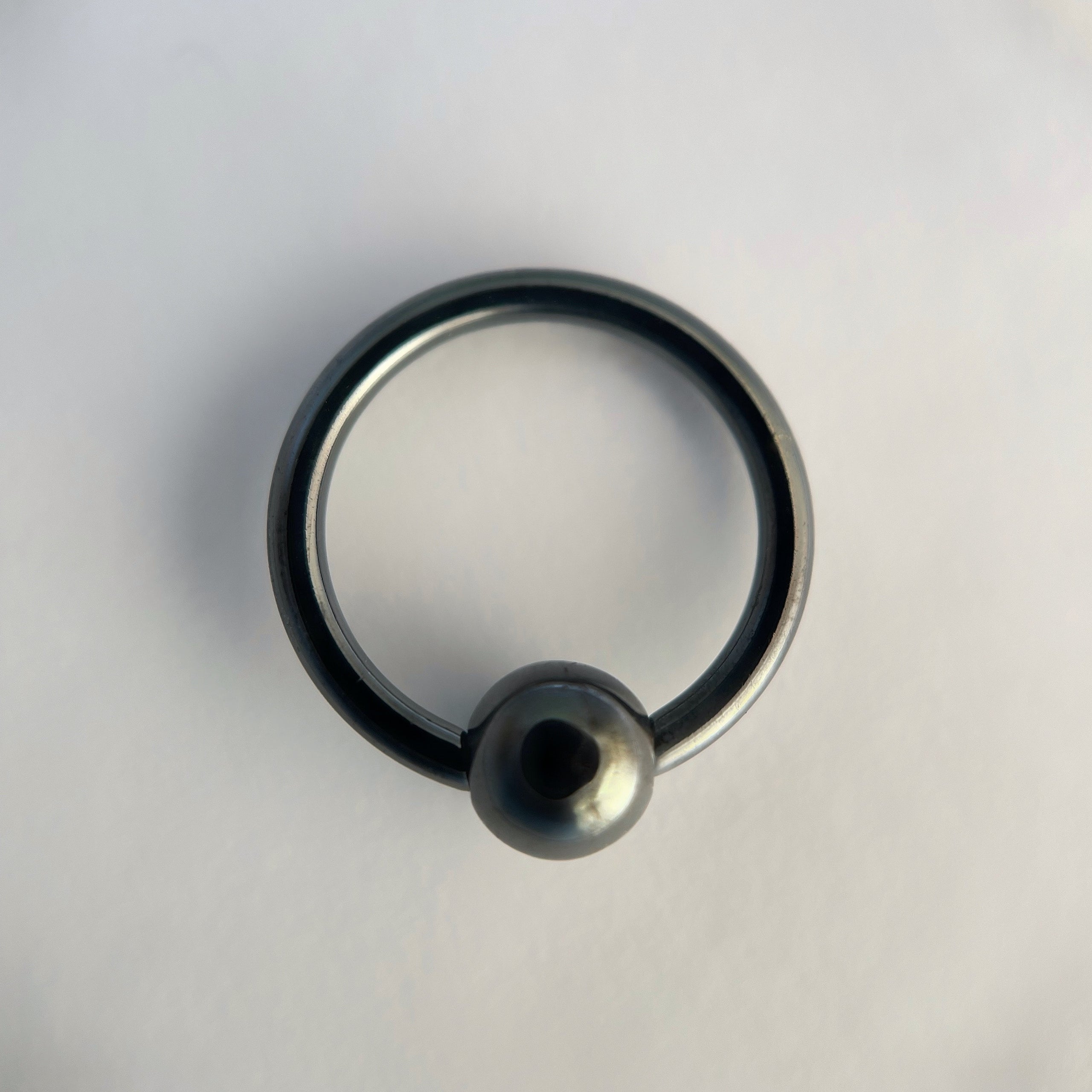 Black Niobium Captive Bead Ring Metro Body Piercing