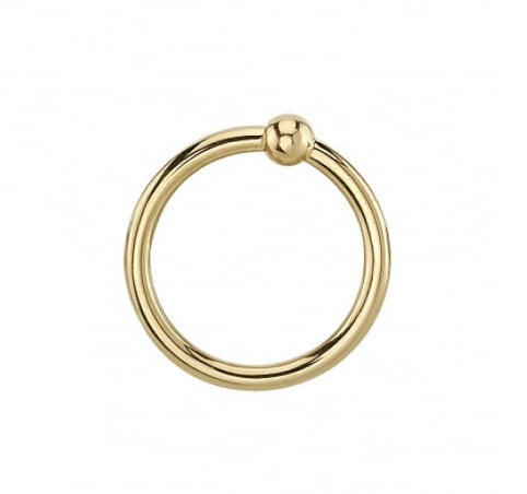 Gold Fixed Bead Ring Metro Body Piercing